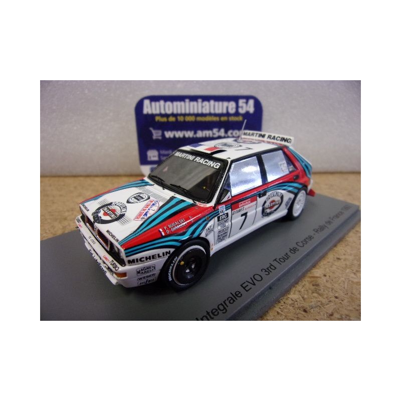 1992 Lancia Delta HF Integrale EVO n°7 Bugalski - Giraudet Tour de Corse S9017 Spark Model