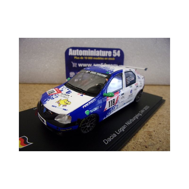 2023 Dacia Renault Logan n°118 Kriese - Lachmayer - Weissermel - Geilen 24h Nurburgring SG924 Spark Model
