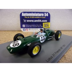 1961 Lotus 21 n°48 Willy Mairesse GP S7135 Spark Model