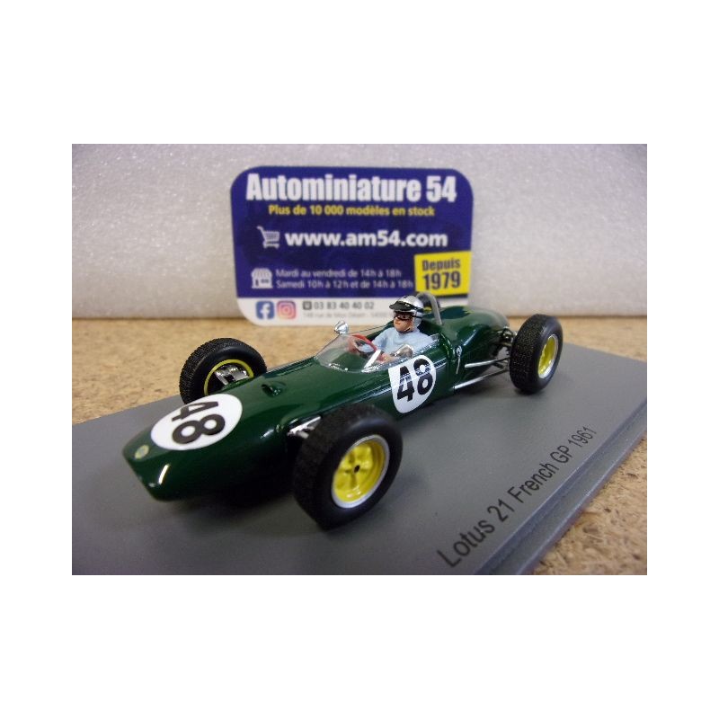 1961 Lotus 21 n°48 Willy Mairesse GP S7135 Spark Model