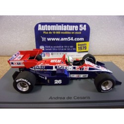 1984 Ligier JS23 n°26 Andrea De Cesaris German GP S7419 Spark Model