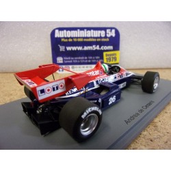 1984 Ligier JS23 n°26 Andrea De Cesaris German GP S7419 Spark Model