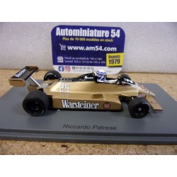 1980 Arrows A3 n°29 Ricardo Patrese Argentina GP S3989 Spark Model