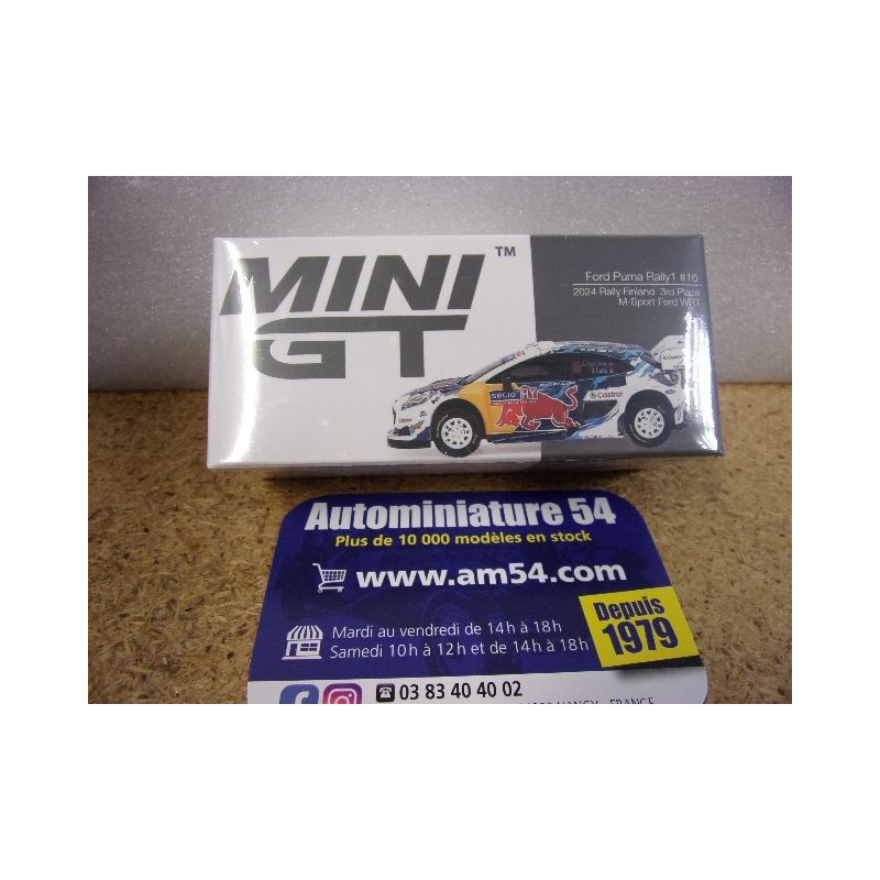 2024 Ford Puma Rally1 n°16 Fourmeaux - Coria Finland Rally MGT01074 True Scale Models Mini GT 1.64