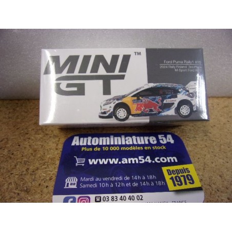 2024 Ford Puma Rally1 n°16 Fourmeaux - Coria Finland Rally MGT01074 True Scale Models Mini GT 1.64