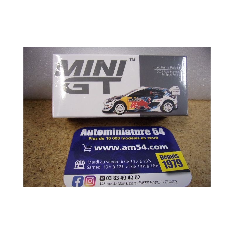 2024 Ford Puma Rally1 n°13 Munster - Louka Monte Carlo MGT00974 True Scale Models Mini GT 1.64