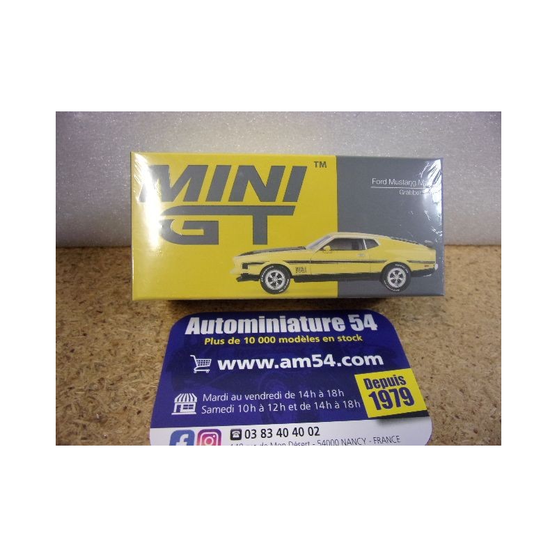 Ford Mustang Mach 1 1971 Grabber Yellow MGT01139 Mini GT