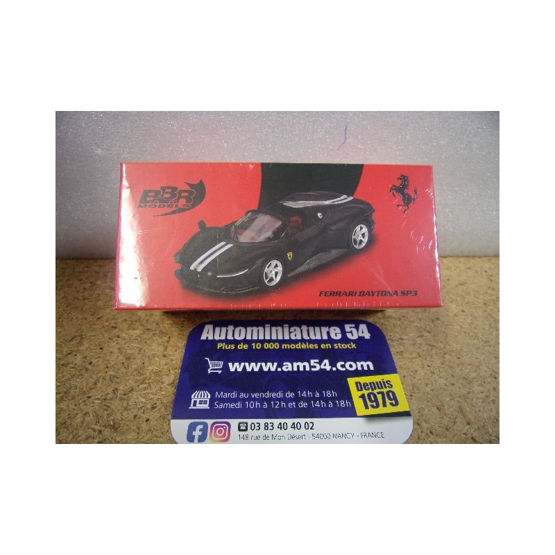 Ferrari Daytona SP3 Matt Black BBRModels BBRFER64021 MiniGT 1/64