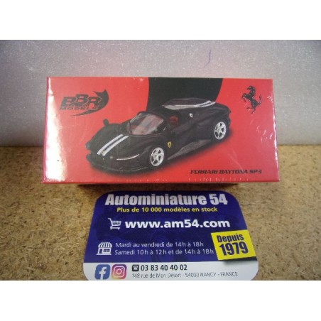 Ferrari Daytona SP3 Matt Black BBRModels BBRFER64021 MiniGT 1/64