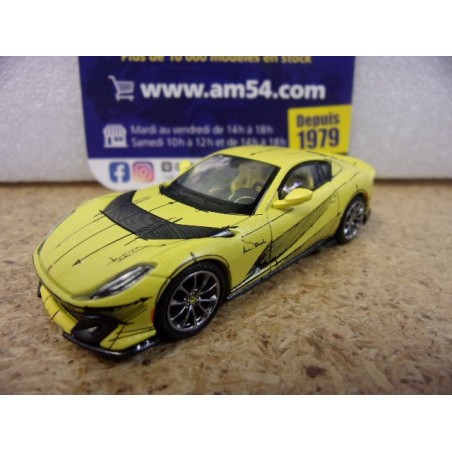 Ferrari 812 Competizione Yellow Tailor Made BBRModels BBRFER64032 MiniGT 1/64