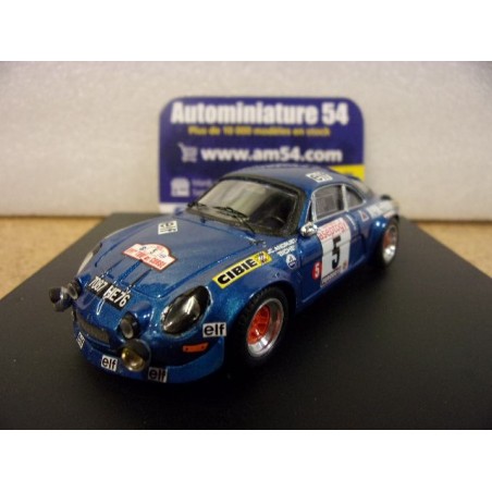 1972 Alpine A110 n°5 Andruet - Biche 1st Winner Tour de Corse ref 0822 Trofeu