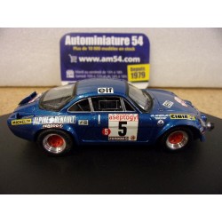 1972 Alpine A110 n°5 Andruet - Biche 1st Winner Tour de Corse ref 0822 Trofeu