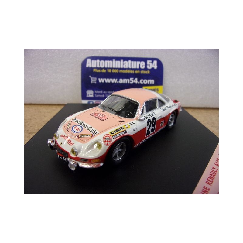 1973 Alpine A110 n°29 Pat Moss - Crellin Monte Carlo ref COF011 Trofeu
