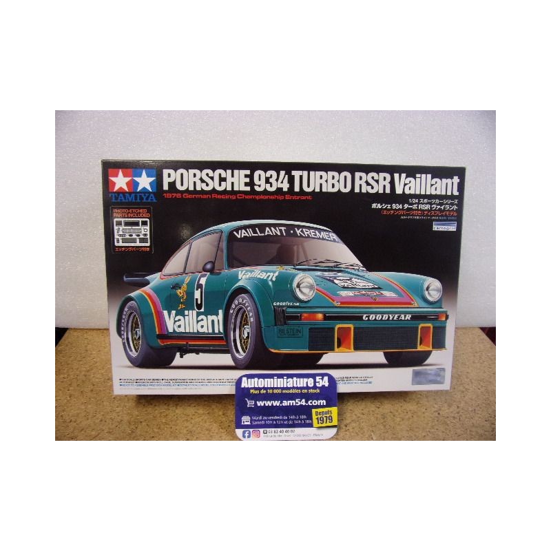 Porsche 911 - 934 Turbo RSR Vaillant 24334 Tamiya Maquette 1/24