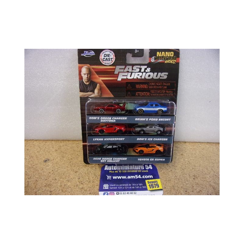 Coffret Fast & Furious 6 cars Nano Hollywood rides 36680 Jada toys