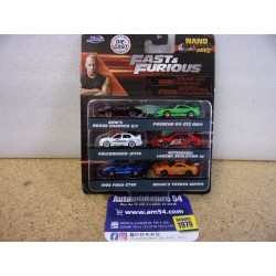 Coffret Fast & Furious 6 cars Nano Hollywood rides 37292 Jada toys