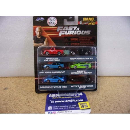 Coffret Fast & Furious 6 cars Nano Hollywood rides 37293 Jada toys