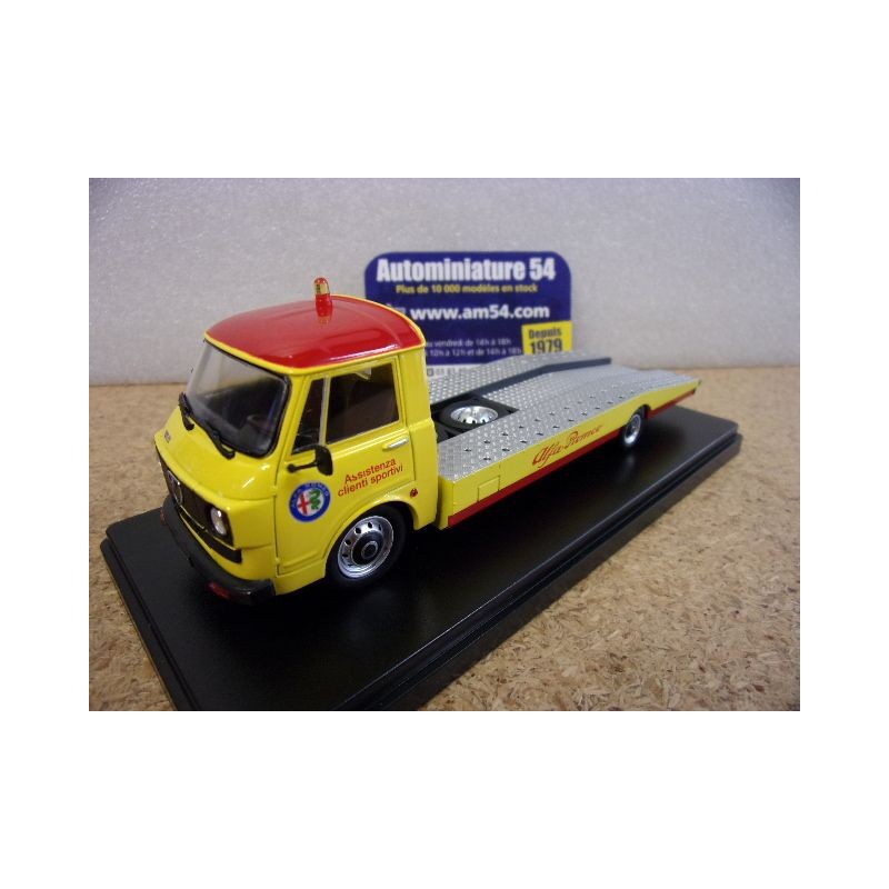 Alfa Roméo A12 Porte Voiture Yellow - Red Seconda Serie 1977 430084-D Mitica die Cast