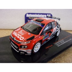 2025 Citroen C3 Rally2 n°22 Rossel - Dunand 1st Winner Monte Carlo RAM975 Ixo Model