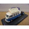 Volkswagen Combi T1 Camper + trailer White - Blue 450729800 Schuco