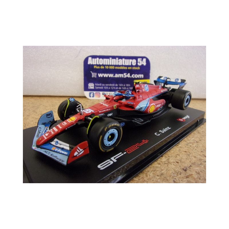 2024 Ferrari F1 SF-24 n°55 Carlos Sainz Miami 18-36843-SMi Bburago Racing