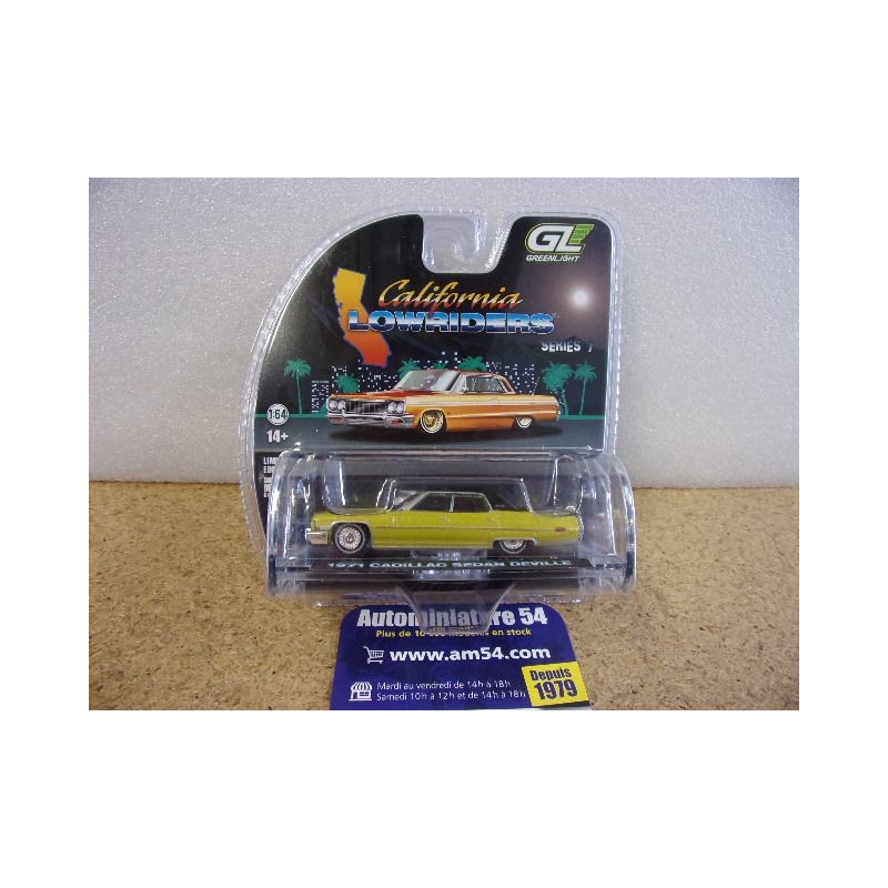 Cadillac Sedan Deville 1971 "California Lowriders" 63080-C Greenlight 1.64ième