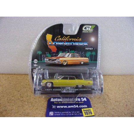 Cadillac Sedan Deville 1971 "California Lowriders" 63080-C Greenlight 1.64ième